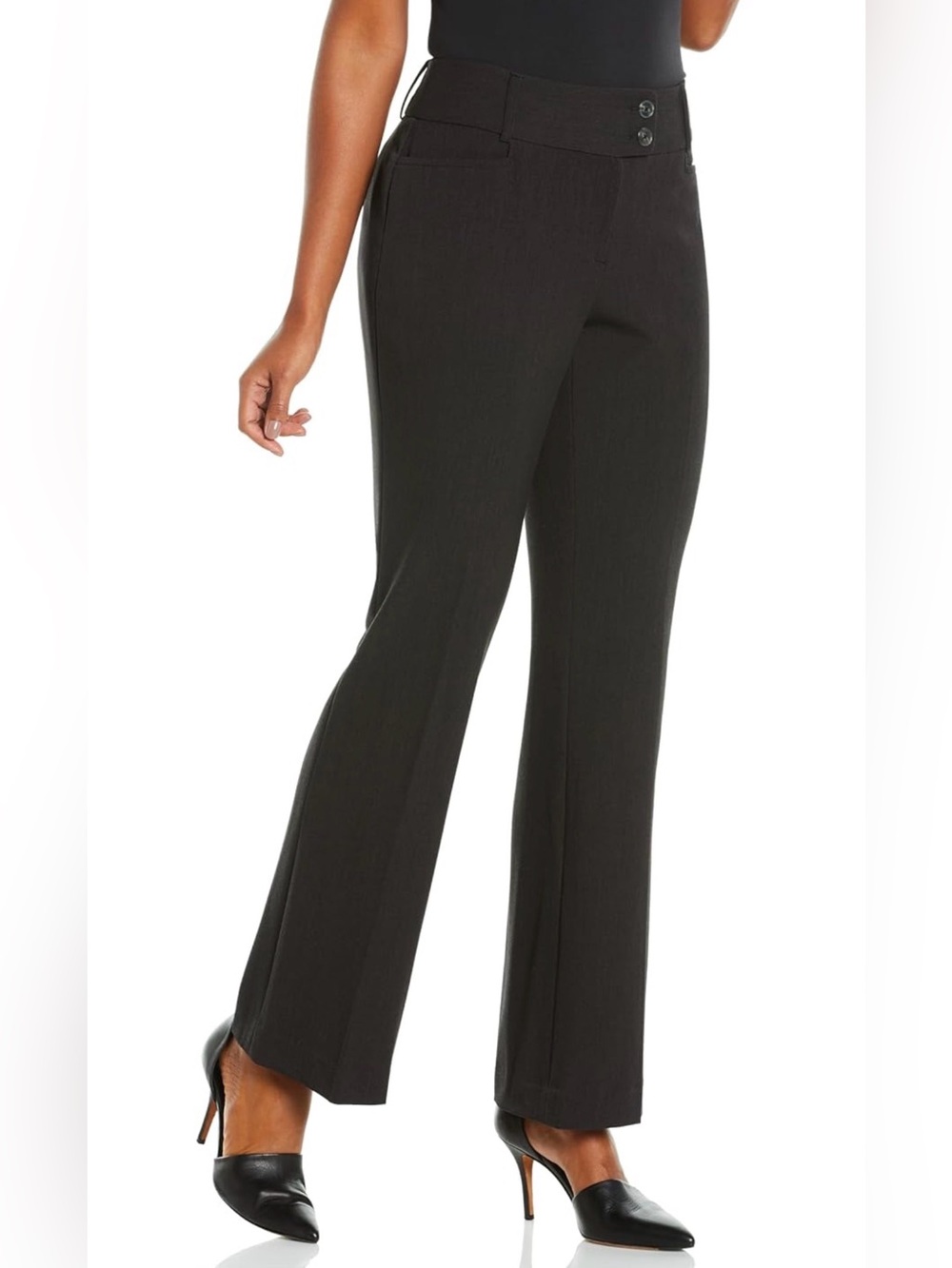 Rafaella Black Boot Cut Dress Pants/ Size 14P